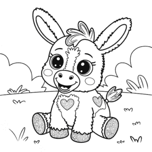 Coloriage Âne Beanie Boo