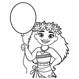 Coloriage Anniversaire Vaiana