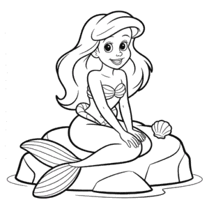 Coloriage Ariel