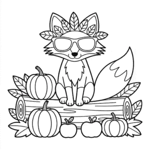 Coloriage Automne Cool