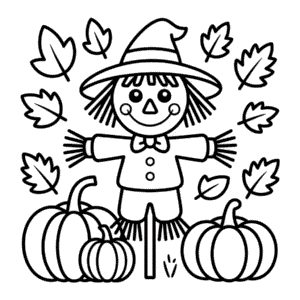 Coloriage Automne Mignon