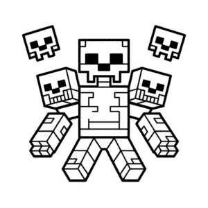 Coloriage Boss de Minecraft