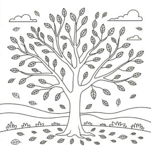 Coloriage Début d'Automne