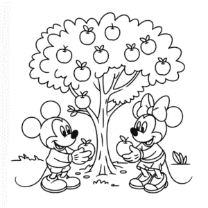 Coloriage Disney Automne