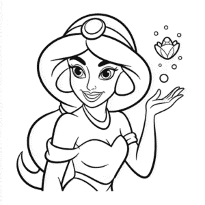 Coloriage Disney Jasmine