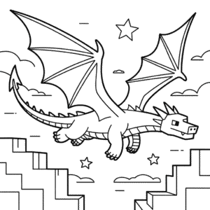 Coloriage Dragon Minecraft