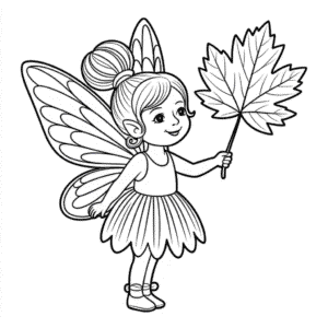 Coloriage Fée d'Automne