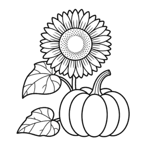 Coloriage Fleur d'Automne
