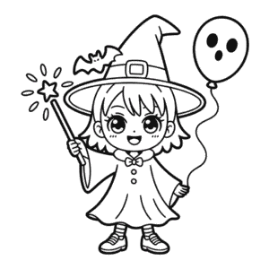 Coloriage Halloween Anime