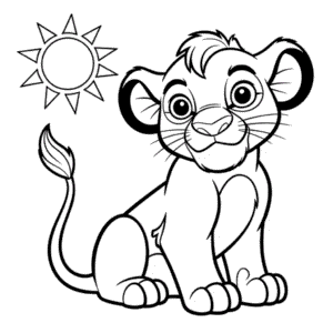 Coloriage Imprimable Gratuitement Le Roi Lion
