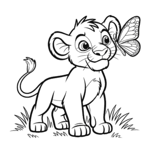 Coloriage Le Roi Lion à Imprimer
