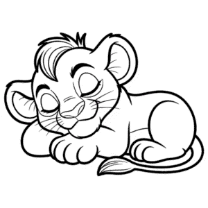 Coloriage Le Roi Lion en Ligne