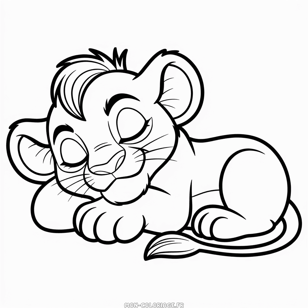 Coloriage Le Roi Lion en Ligne