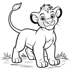 Coloriage Le Roi Lion Gratuit
