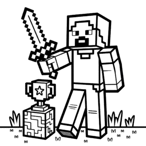 Coloriage Meilleur Minecraft