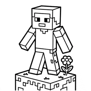 Coloriage Personnage Minecraft