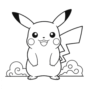 Coloriage Pikachu Gigamax
