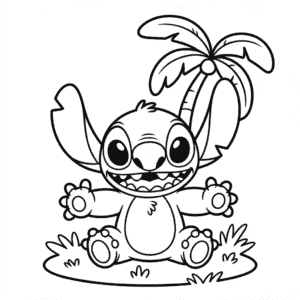 Coloriage Stitch à Imprimer
