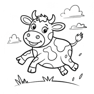 Coloriage Vache Libre