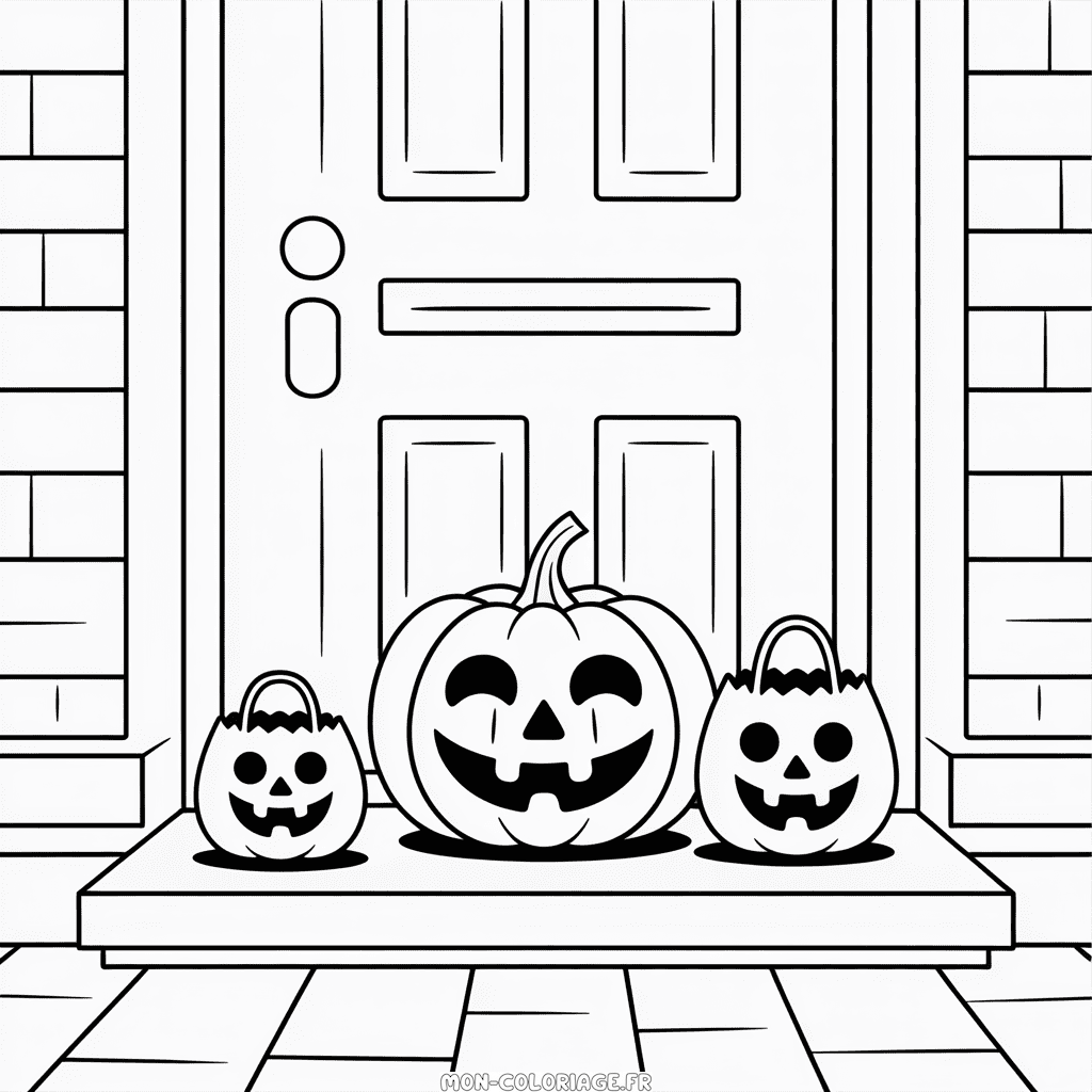 Coloriage Adulte Facile Halloween