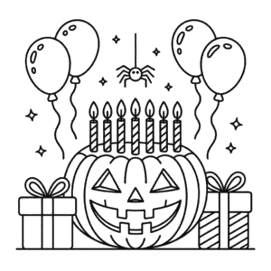 Coloriage Anniversaire Halloween