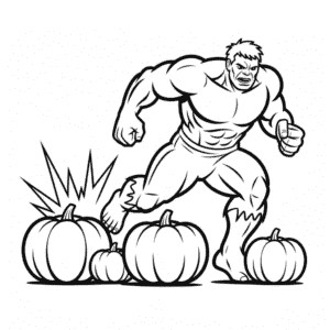 Coloriage Avenger Halloween