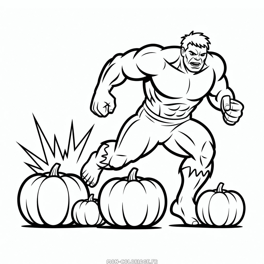 Coloriage Avenger Halloween