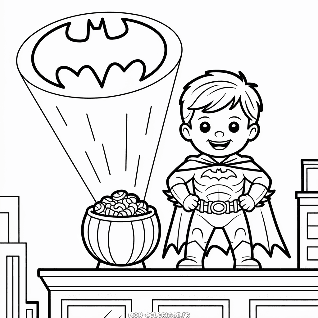 Coloriage Batman Halloween