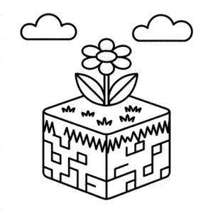 Coloriage Facile Minecraft