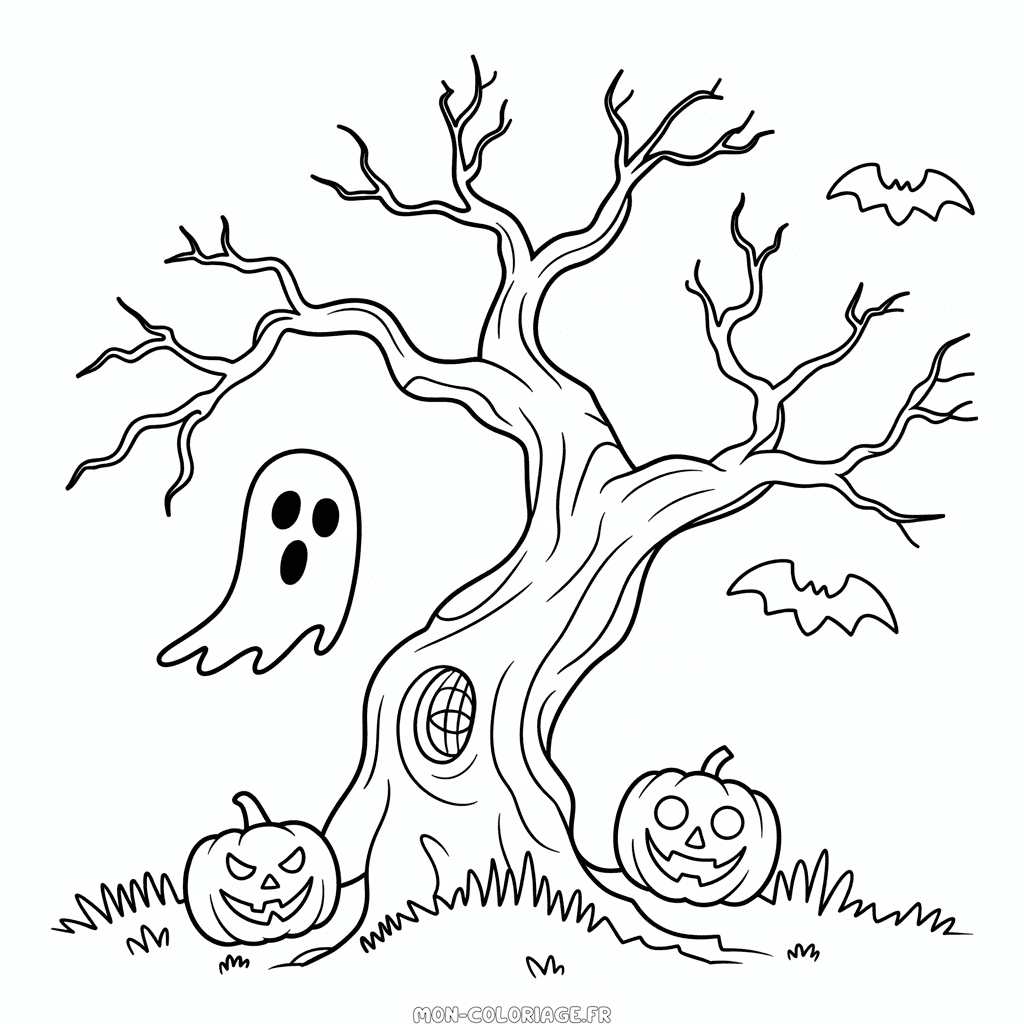 Coloriage Halloween Effrayant pour Adultes