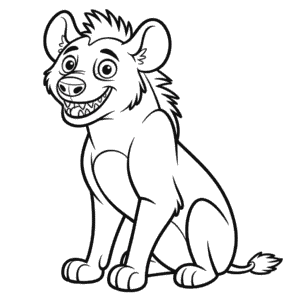 Coloriage Hyène du Roi Lion