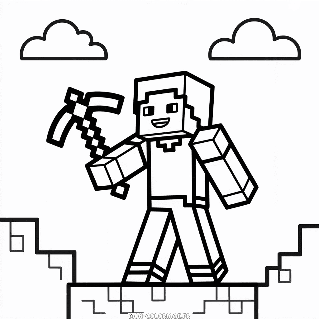 Coloriage Minecraft à Imprimer Gratuitement