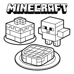 Coloriage Nourriture Minecraft