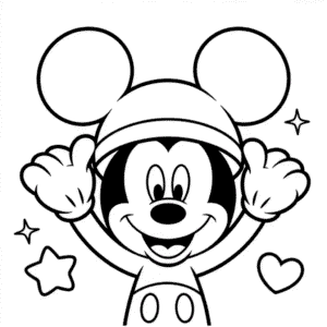 Coloriage Oreilles Mickey Mouse