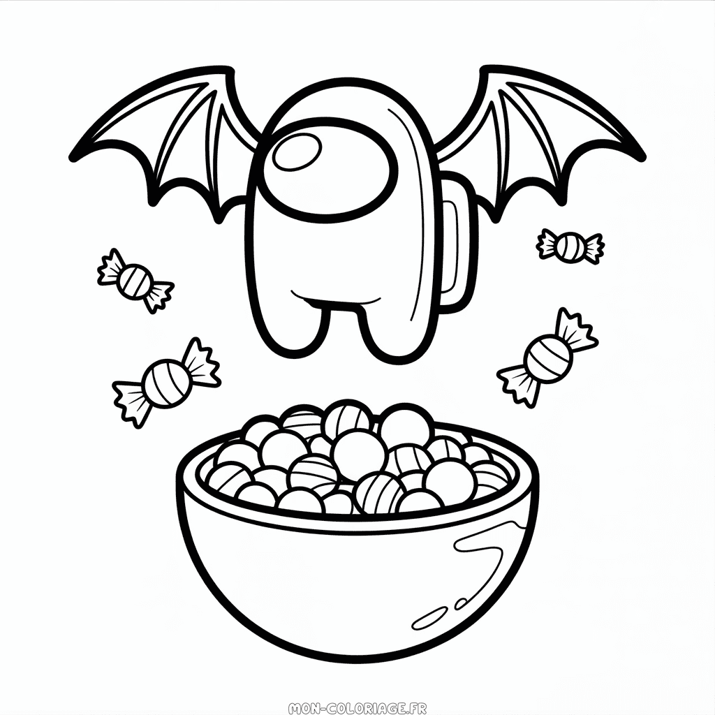 Coloriage Parmi Nous Halloween