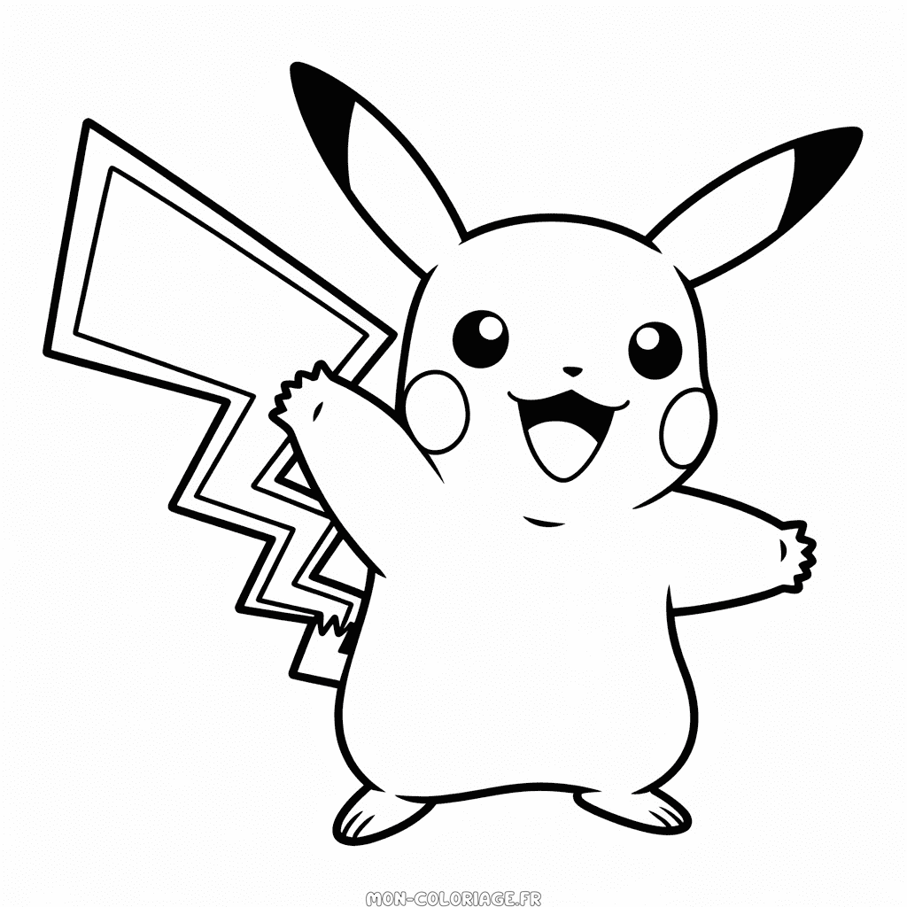 Coloriage Pikachu