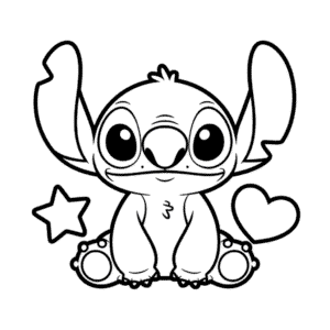 Coloriage Stitch Squishmallow
