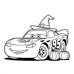 Coloriage Voiture Halloween Disney
